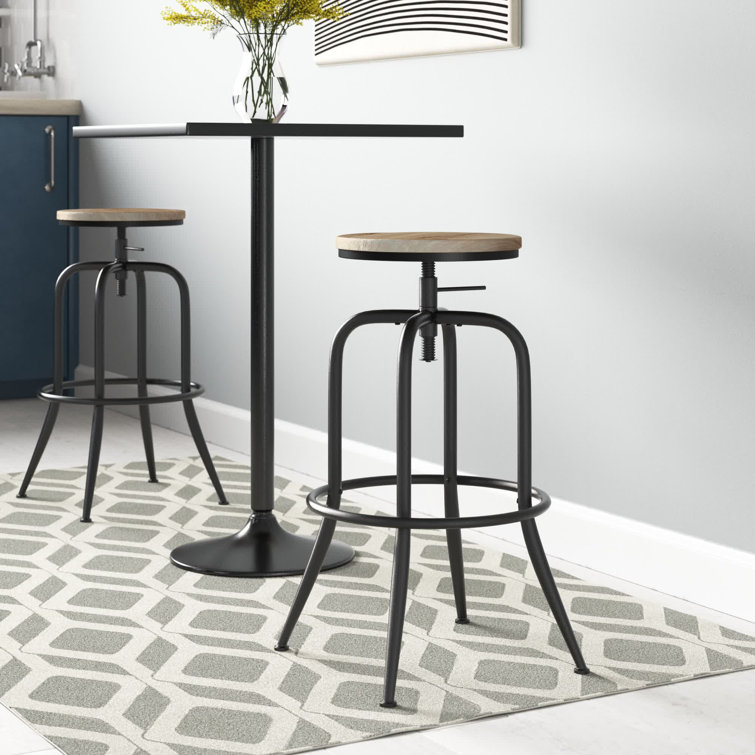 Zipcode Design™ Grundy Swivel Adjustable Height Bar Stool & Reviews